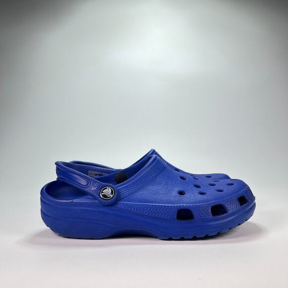 Crocs Classic Clog Blue Slip On Sandals Comfort Shoes Lightweight Women’s Size 8 - Picture 1 of 10